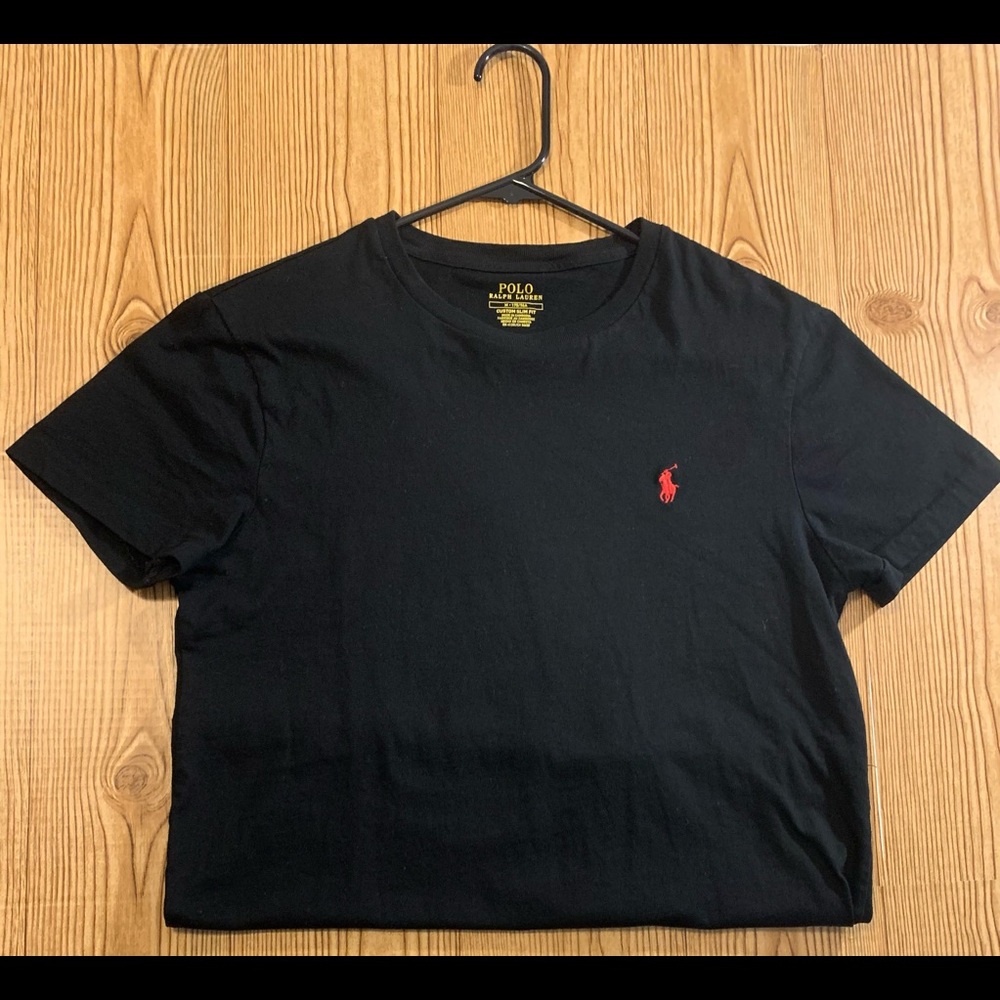 Polo Ralph Lauren Black Custom Slim Fit T-shirt